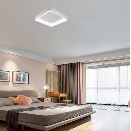 LED loftlampe dæmpbar LED/45W/230V 3000-6500K hvid + fjernbetjening