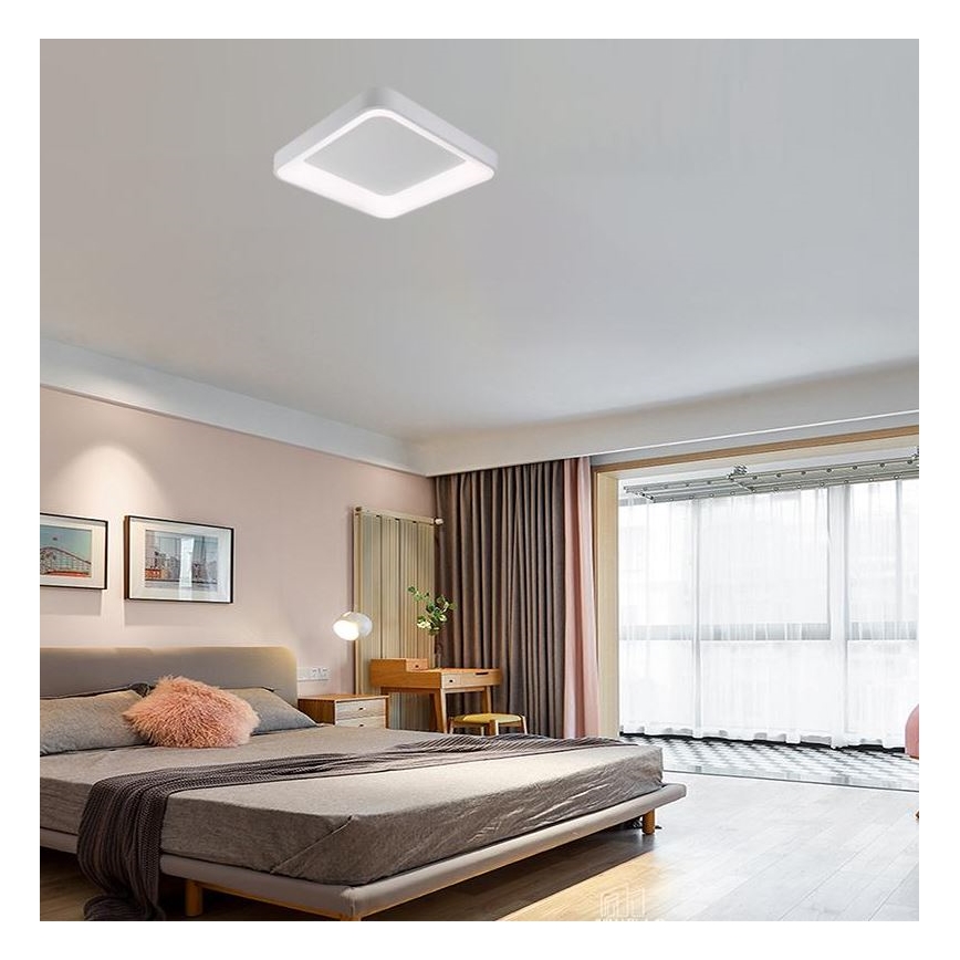 LED loftlampe dæmpbar LED/45W/230V 3000-6500K hvid + fjernbetjening