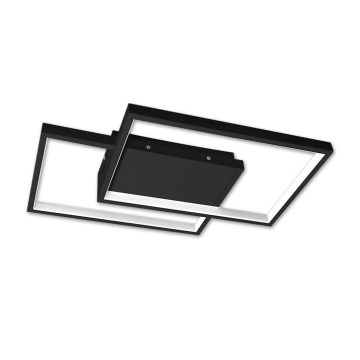 LED loftlampe dæmpbar LED/45W/230V 3000-6500K sort + fjernbetjening