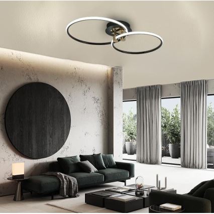 LED loftlampe dæmpbar LED/48W/230V 3000-6500K + fjernbetjening