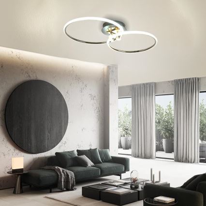LED loftlampe dæmpbar LED/48W/230V 3000-6500K + fjernbetjening