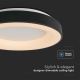 LED loftlampe dæmpbar LED/49W/230V 3000K diameter 60 cm sort