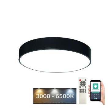 LED loftlampe dæmpbar LED/50W/230V 3000-6500K sort + fjernbetjening