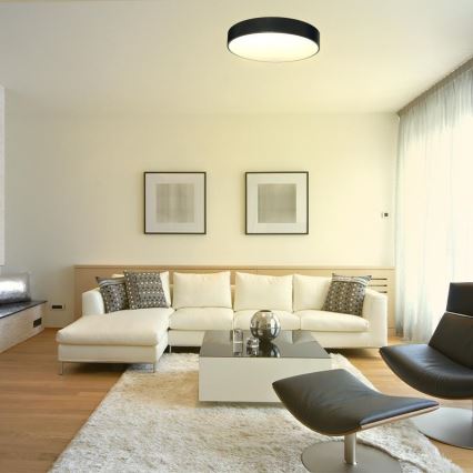 LED loftlampe dæmpbar LED/50W/230V 3000-6500K sort + fjernbetjening