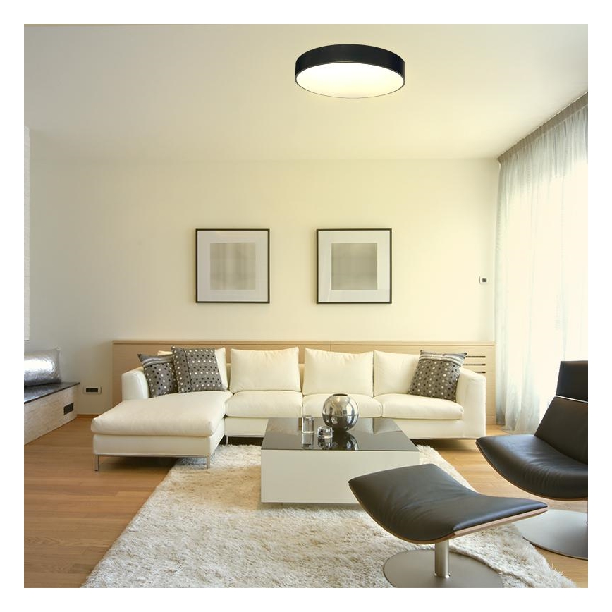 LED loftlampe dæmpbar LED/50W/230V 3000-6500K sort + fjernbetjening