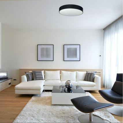 LED loftlampe dæmpbar LED/50W/230V 3000-6500K sort + fjernbetjening