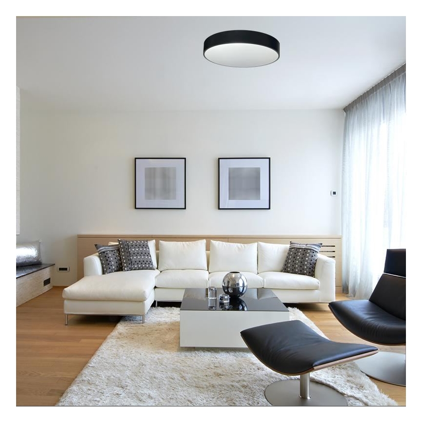 LED loftlampe dæmpbar LED/50W/230V 3000-6500K sort + fjernbetjening