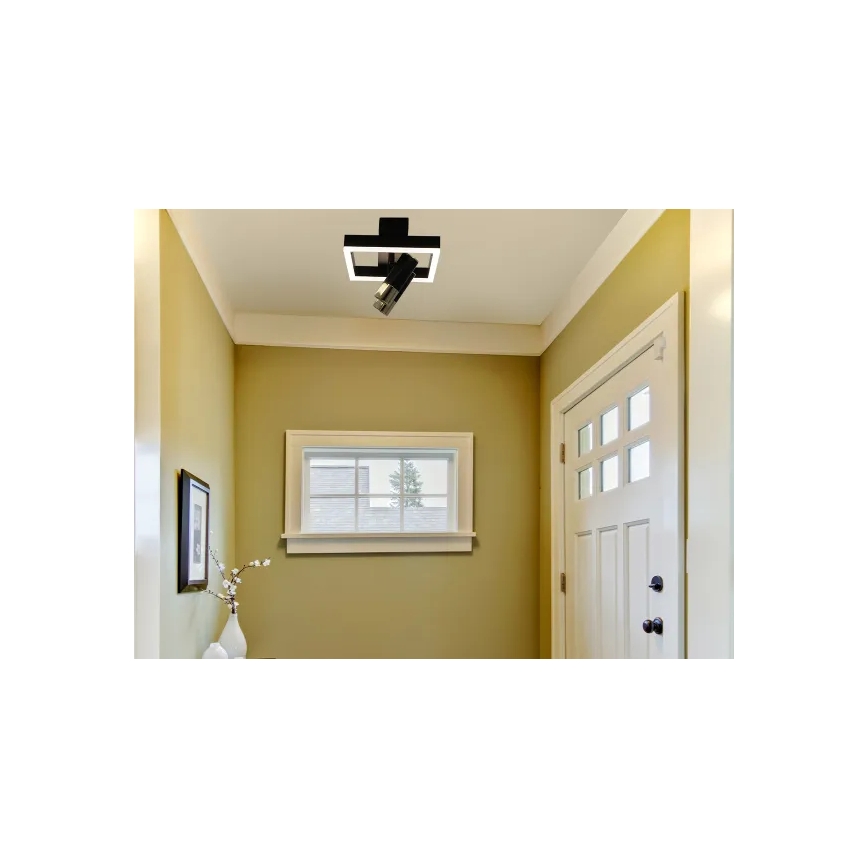 LED loftlampe dæmpbar LED/50W/230V 3000-6500K sort + fjernbetjening