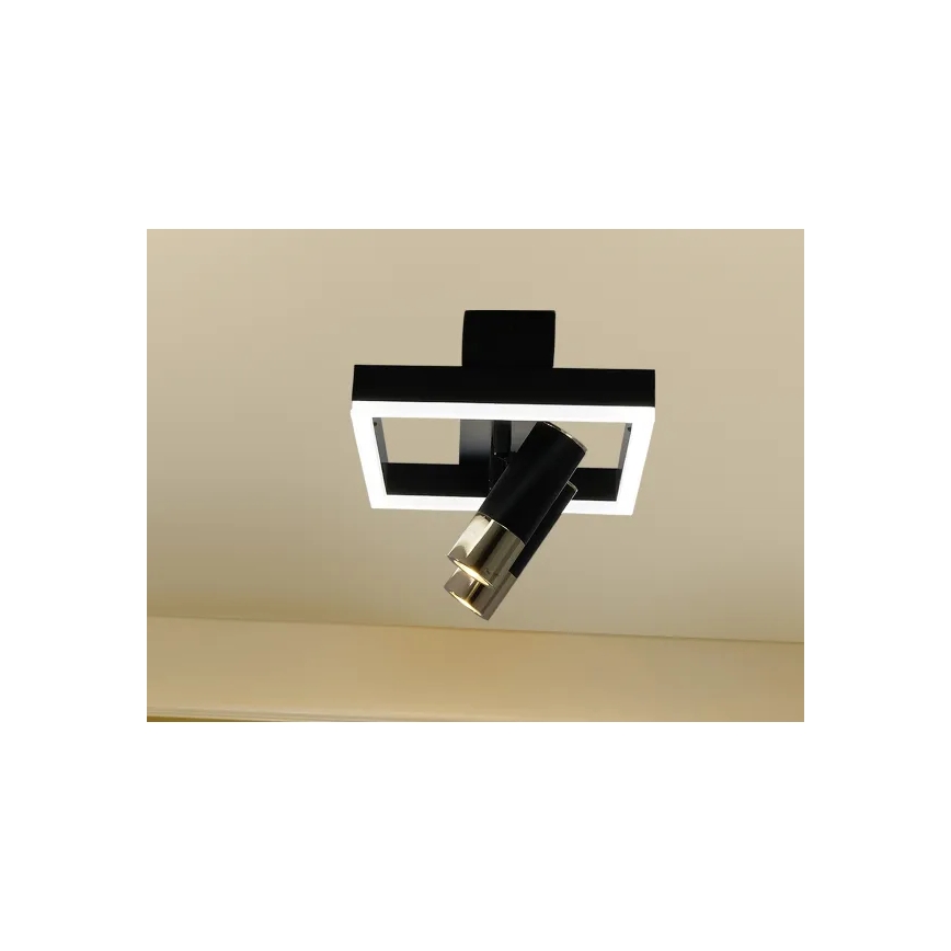 LED loftlampe dæmpbar LED/50W/230V 3000-6500K sort + fjernbetjening