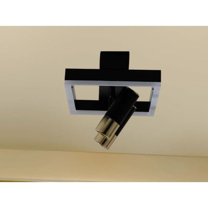 LED loftlampe dæmpbar LED/50W/230V 3000-6500K sort + fjernbetjening