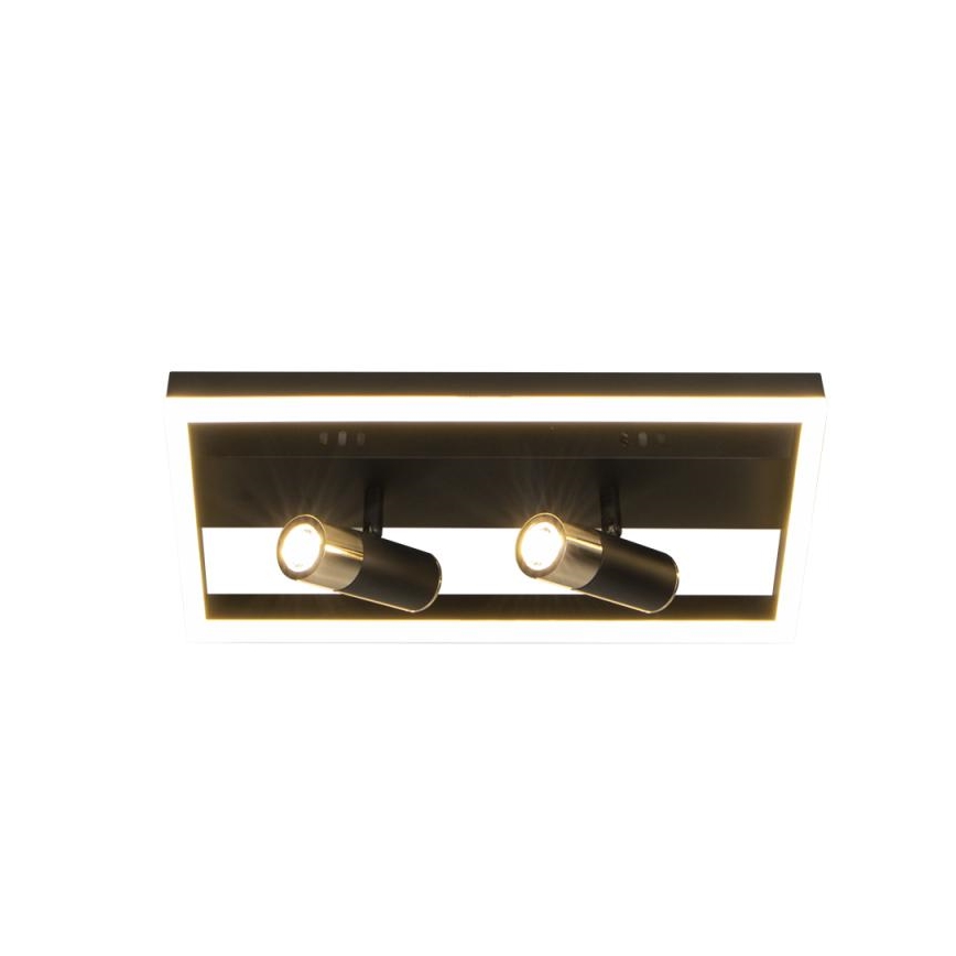 LED loftlampe dæmpbar LED/50W/230V 3000-6500K sort + fjernbetjening
