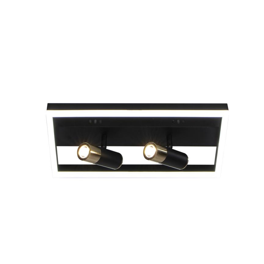 LED loftlampe dæmpbar LED/50W/230V 3000-6500K sort + fjernbetjening