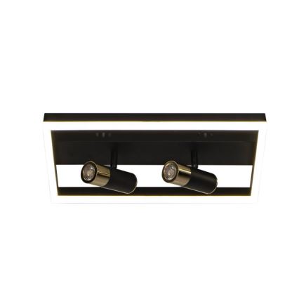 LED loftlampe dæmpbar LED/50W/230V 3000-6500K sort + fjernbetjening