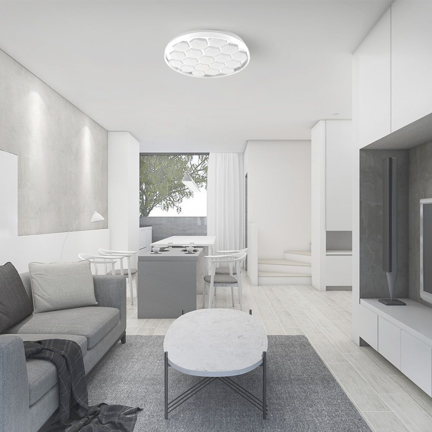 LED loftlampe dæmpbar LED/60W/230V 3000/4000/6500K + fjernbetjening