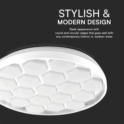 LED loftlampe dæmpbar LED/60W/230V 3000/4000/6500K + fjernbetjening