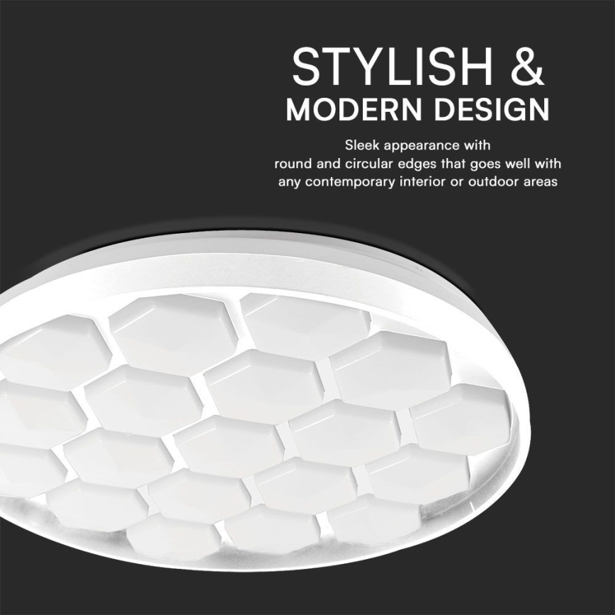 LED loftlampe dæmpbar LED/60W/230V 3000/4000/6500K + fjernbetjening