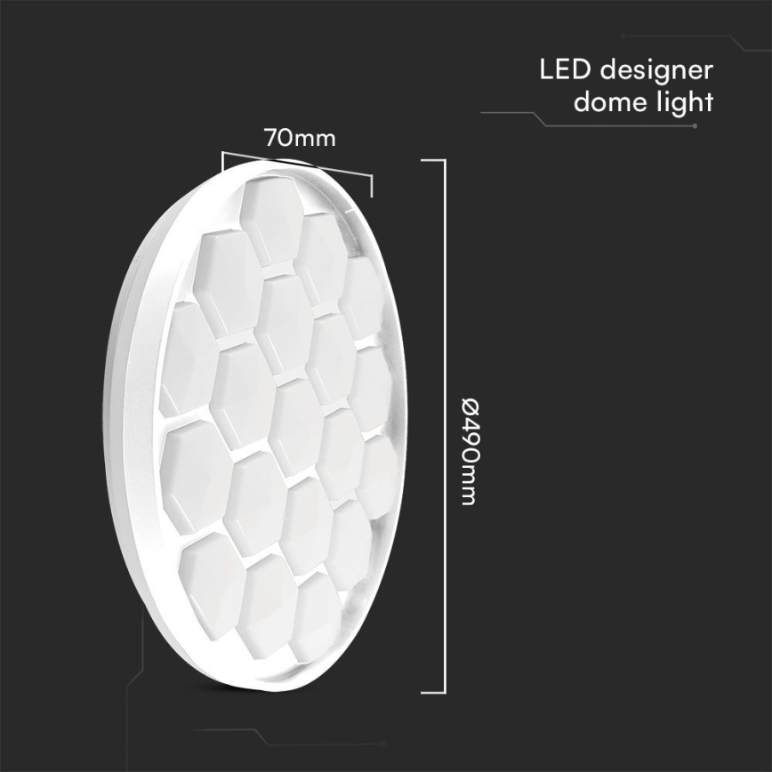 LED loftlampe dæmpbar LED/60W/230V 3000/4000/6500K + fjernbetjening