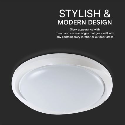 LED loftlampe dæmpbar LED/60W/230V 3000-6500K 49,2 cm hvid + fjernbetjening