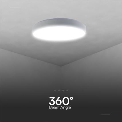 LED loftlampe dæmpbar LED/60W/230V 3000-6500K 49,5 cm hvid + fjernbetjening