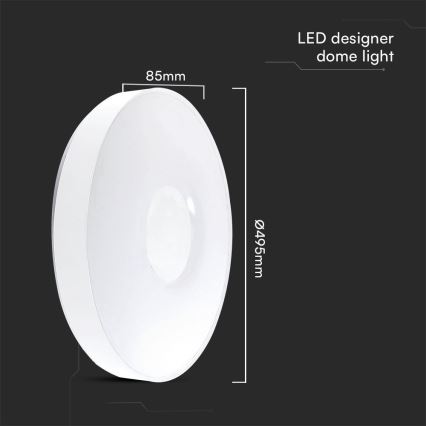 LED loftlampe dæmpbar LED/60W/230V 3000-6500K 49,5 cm hvid + fjernbetjening