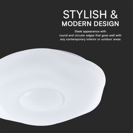 LED loftlampe dæmpbar LED/60W/230V 3000-6500K 50 cm hvid + fjernbetjening