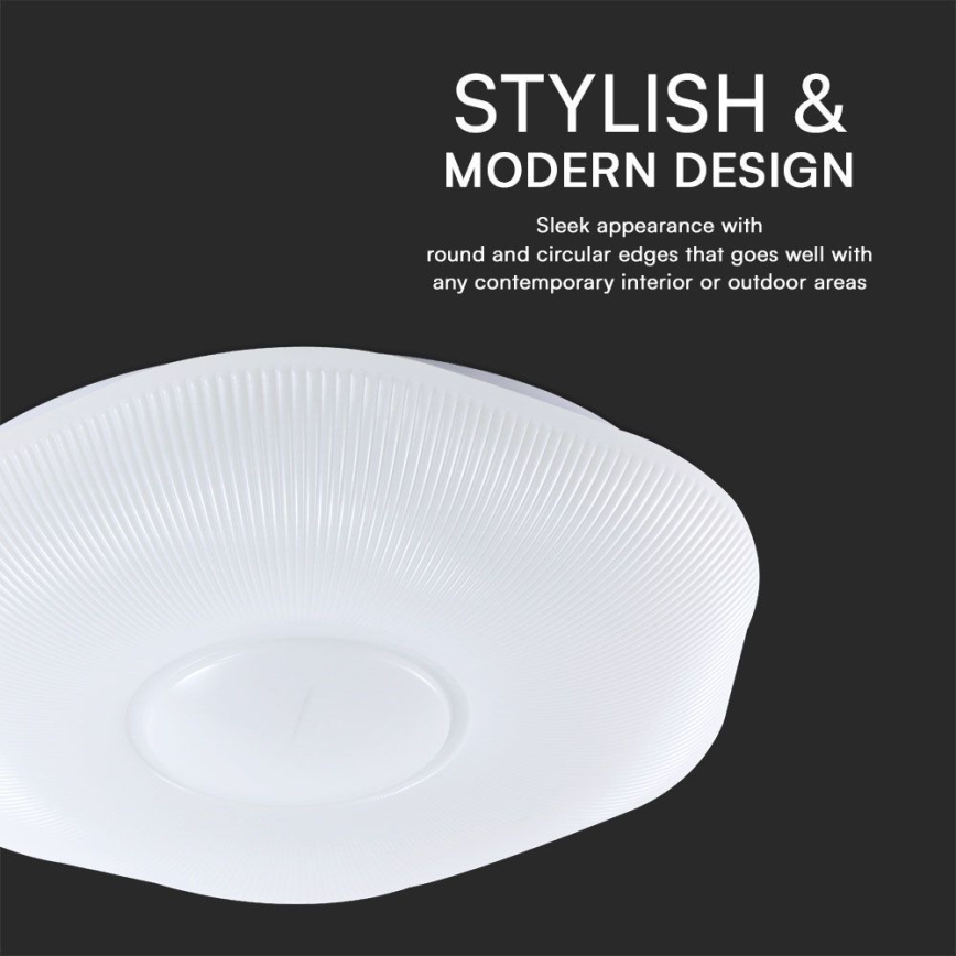 LED loftlampe dæmpbar LED/60W/230V 3000-6500K 50 cm hvid + fjernbetjening