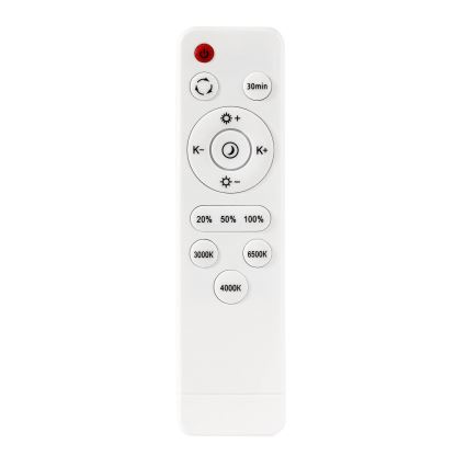 LED loftlampe dæmpbar LED/60W/230V 3000-6500K diameter 60 cm sort + fjernbetjening