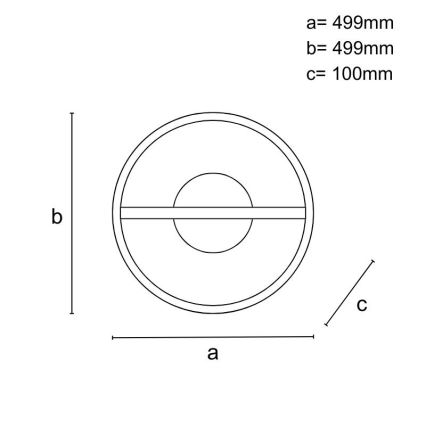 LED loftlampe dæmpbar LED/60W/230V 3000-6500K + fjernbetjening