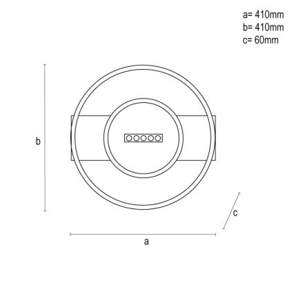 LED loftlampe dæmpbar LED/60W/230V 3000-6500K + fjernbetjening