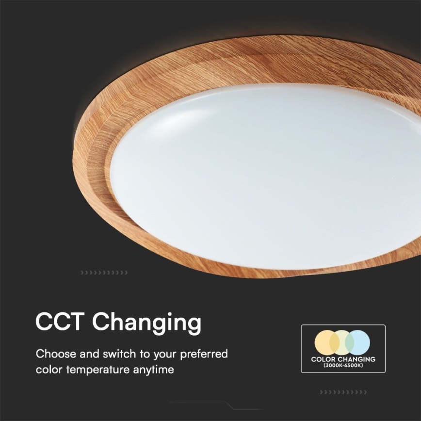 LED loftlampe dæmpbar LED/60W/230V 3000-6500K + fjernbetjening