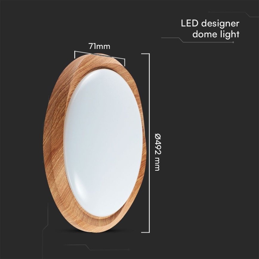 LED loftlampe dæmpbar LED/60W/230V 3000-6500K + fjernbetjening