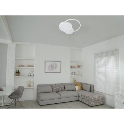 LED loftlampe dæmpbar LED/60W/230V 3000-6500K hvid + fjernbetjening