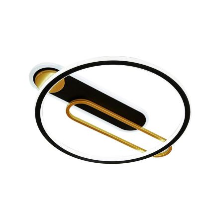 LED loftlampe dæmpbar LED/60W/230V 3000-6500K sort + fjernbetjening