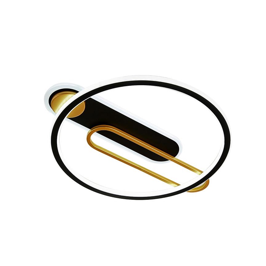 LED loftlampe dæmpbar LED/60W/230V 3000-6500K sort + fjernbetjening