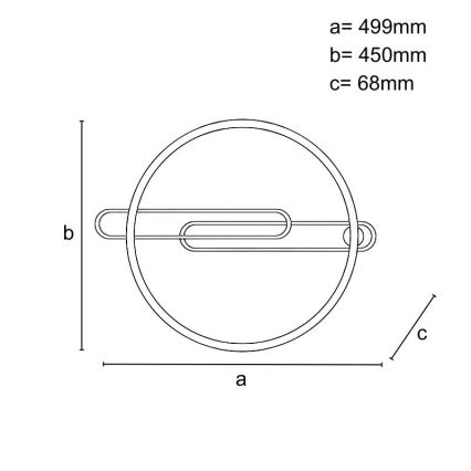 LED loftlampe dæmpbar LED/60W/230V 3000-6500K sort + fjernbetjening