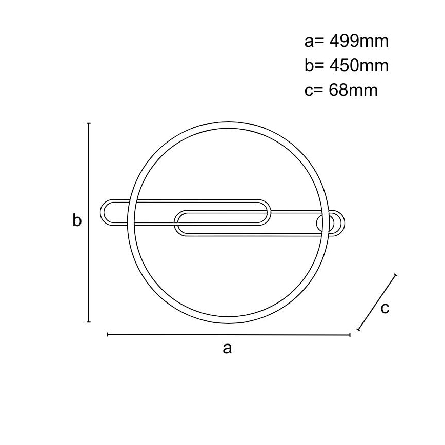 LED loftlampe dæmpbar LED/60W/230V 3000-6500K sort + fjernbetjening
