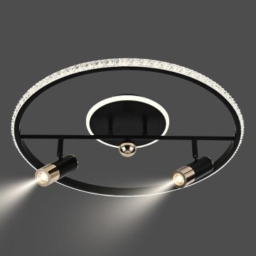 LED loftlampe dæmpbar LED/60W/230V 3000-6500K sort + fjernbetjening