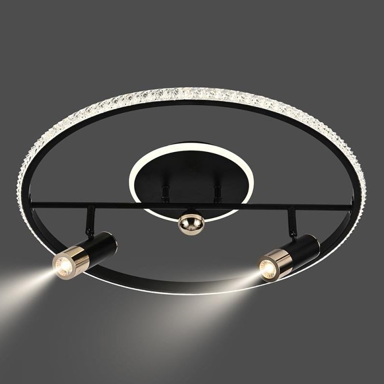 LED loftlampe dæmpbar LED/60W/230V 3000-6500K sort + fjernbetjening