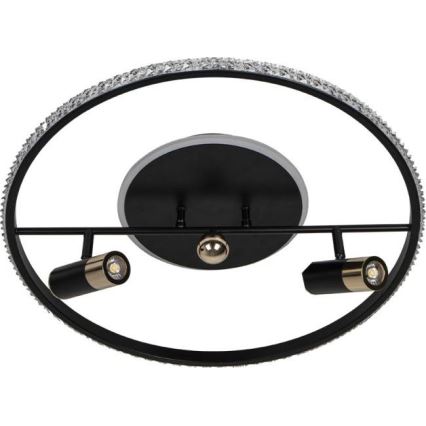 LED loftlampe dæmpbar LED/60W/230V 3000-6500K sort + fjernbetjening