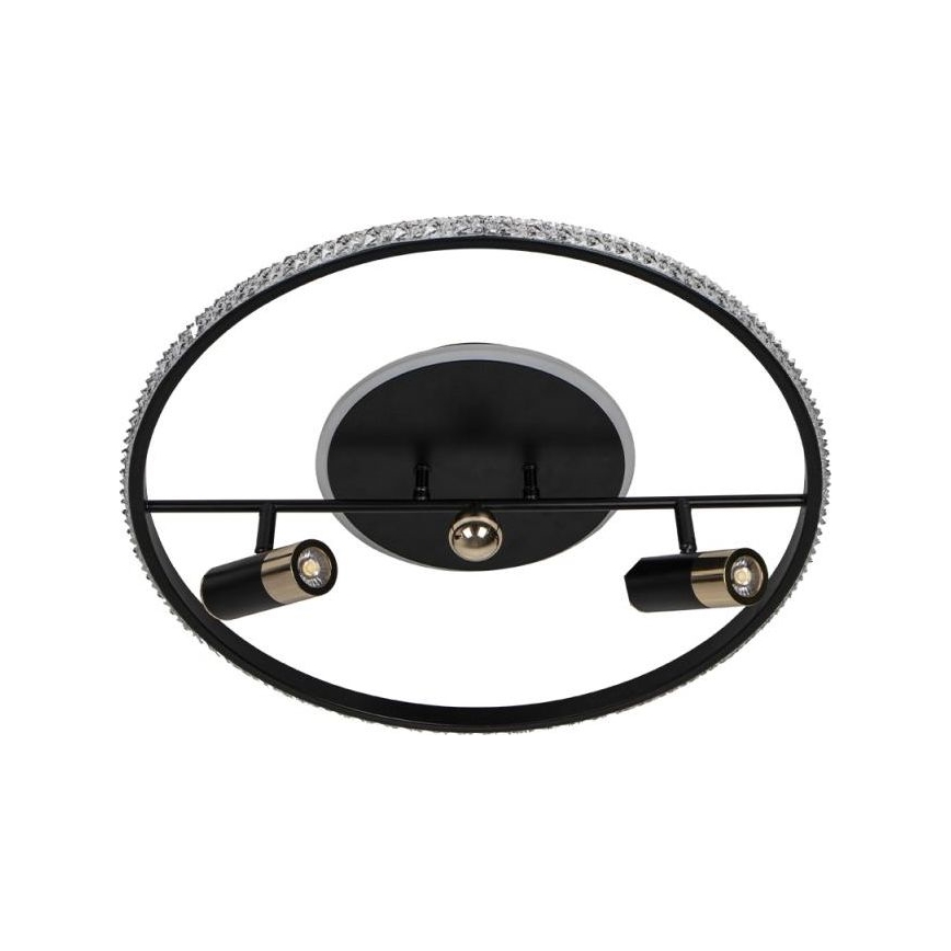 LED loftlampe dæmpbar LED/60W/230V 3000-6500K sort + fjernbetjening