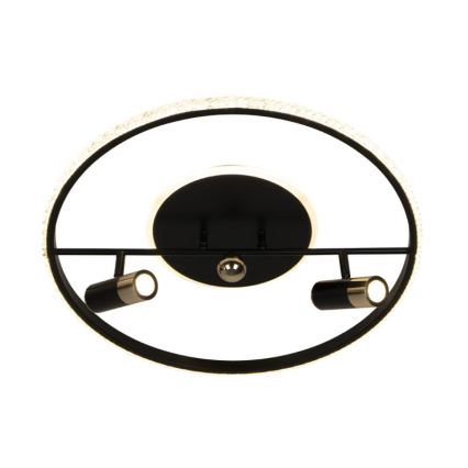 LED loftlampe dæmpbar LED/60W/230V 3000-6500K sort + fjernbetjening