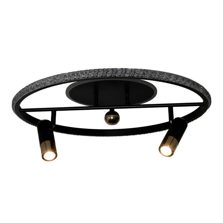 LED loftlampe dæmpbar LED/60W/230V 3000-6500K sort + fjernbetjening