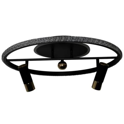 LED loftlampe dæmpbar LED/60W/230V 3000-6500K sort + fjernbetjening