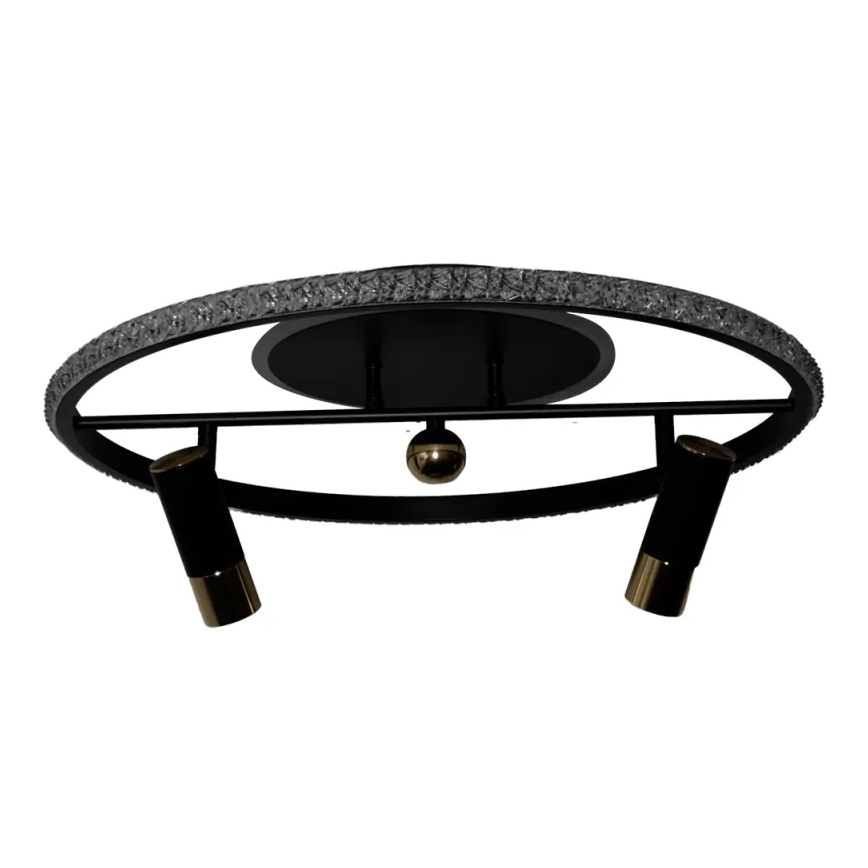 LED loftlampe dæmpbar LED/60W/230V 3000-6500K sort + fjernbetjening