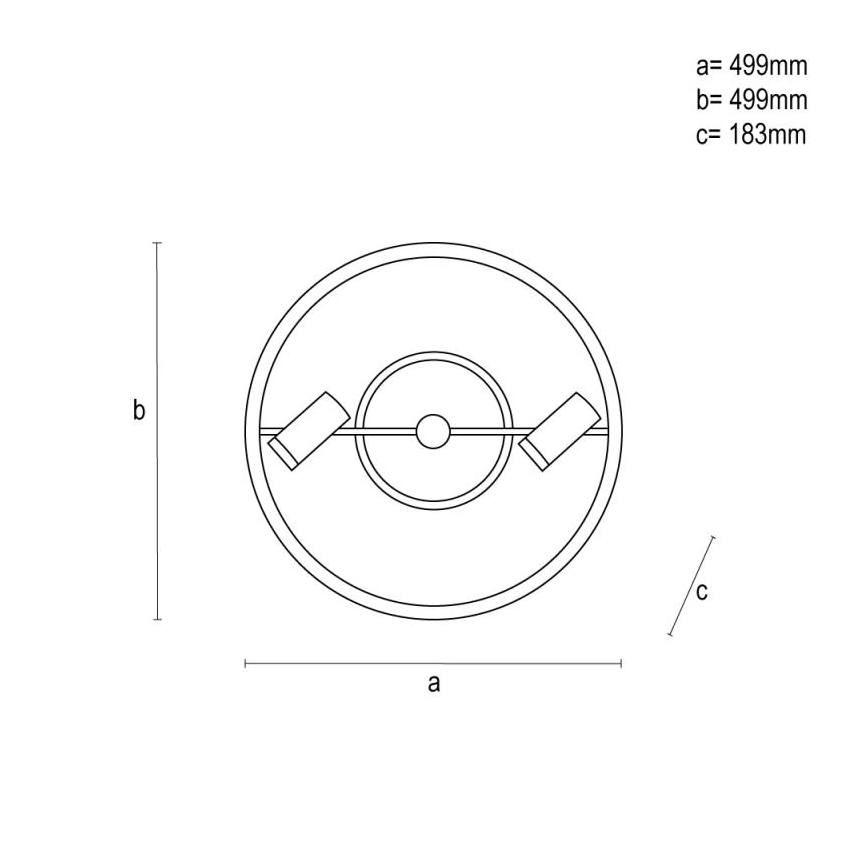 LED loftlampe dæmpbar LED/60W/230V 3000-6500K sort + fjernbetjening