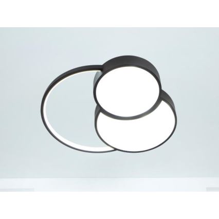 LED loftlampe dæmpbar LED/60W/230V 3000-6500K sort + fjernbetjening