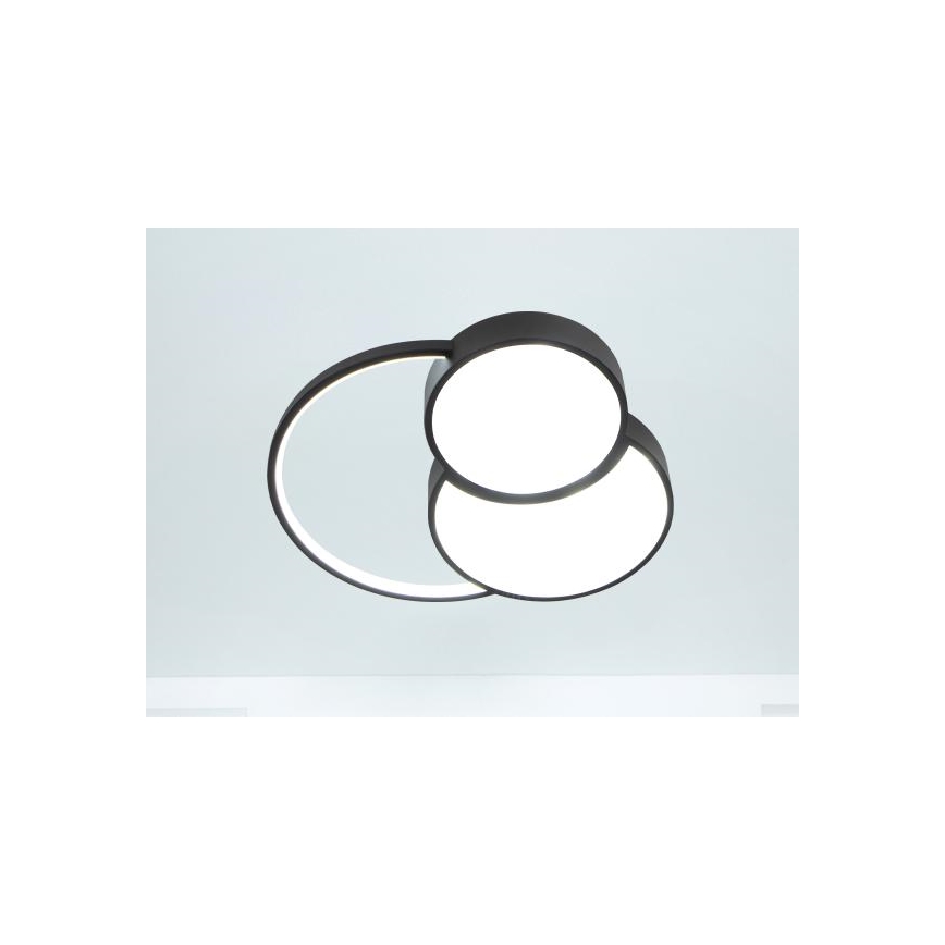 LED loftlampe dæmpbar LED/60W/230V 3000-6500K sort + fjernbetjening