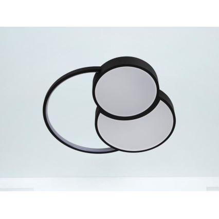 LED loftlampe dæmpbar LED/60W/230V 3000-6500K sort + fjernbetjening