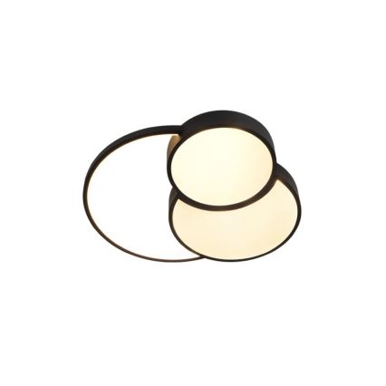 LED loftlampe dæmpbar LED/60W/230V 3000-6500K sort + fjernbetjening