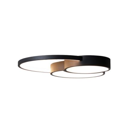 LED loftlampe dæmpbar LED/60W/230V 3000-6500K sort + fjernbetjening